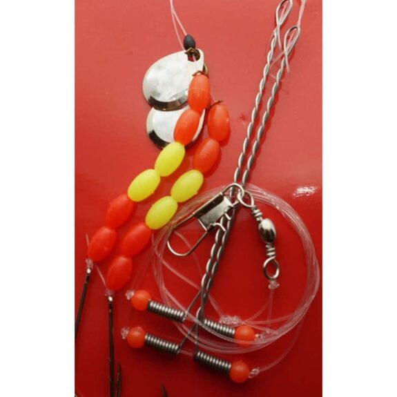SFG Fladfiskeforfang rød og gul perler